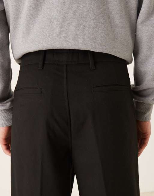 Abercrombie & Fitch - Sorte pull-on-bukser i satin, 5 af 5