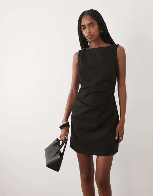 women black leather dress Cut Out creating a timeless silhouette 40w birthday dress 2 year Size & Color:[Brown] 44 EU /27.1-27.5 cm