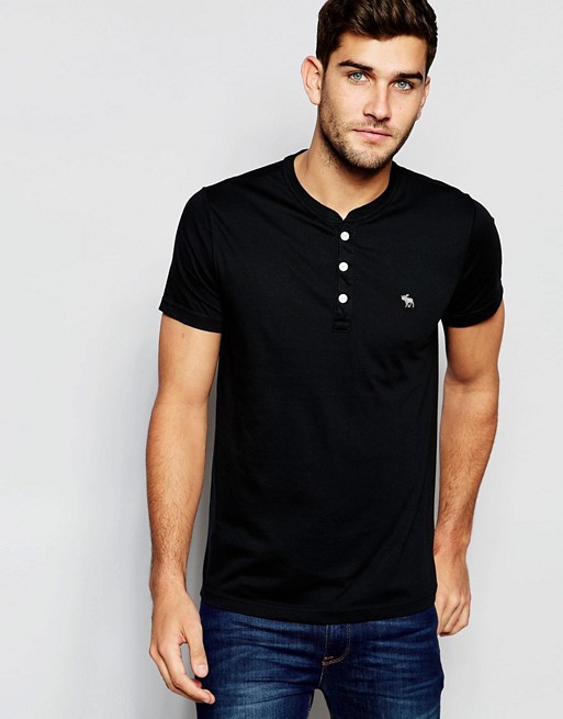Abercrombie & Fitch SS Essential Henley Slim Muscle Fit | ASOS