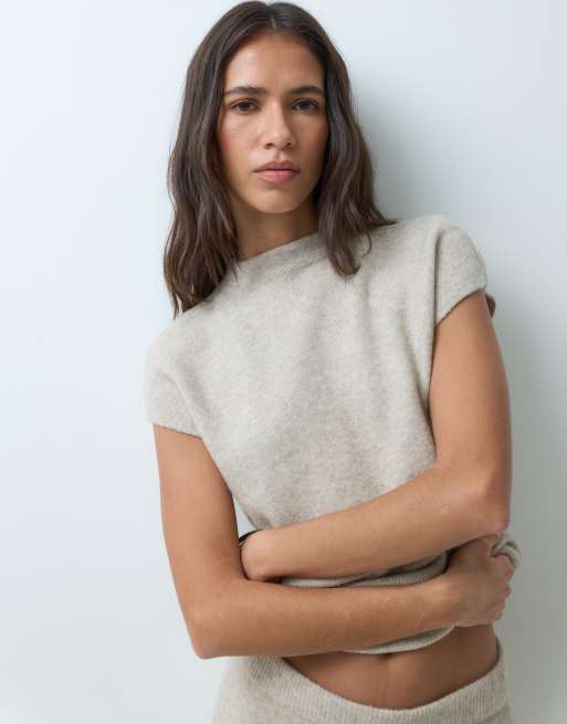 Abercrombie & Fitch – Minkbrunt set med stickad topp och kjol, 3 av 3