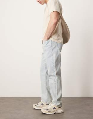 Abercrombie & Fitch Straight Leg Jeans In Blue