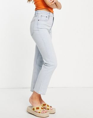 Abercrombie & Fitch straight leg jeans in light wash