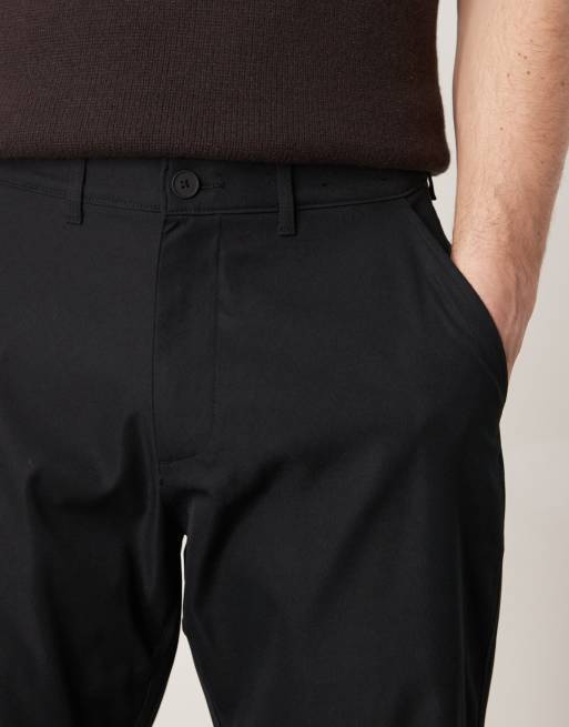 Abercrombie & Fitch straight let athletic trouser in black, 4 of 5