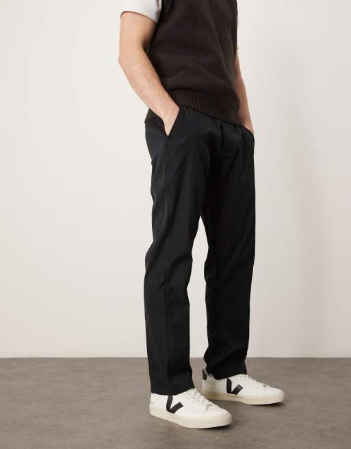 Abercrombie & Fitch straight let athletic trouser in black, 5 of 5