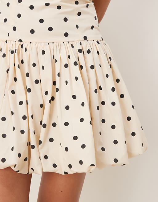 Adjustable Straps Dots Light Beige Long Skirt Dress Adjustable Straps Dots Light Beige Long Skirt Dress