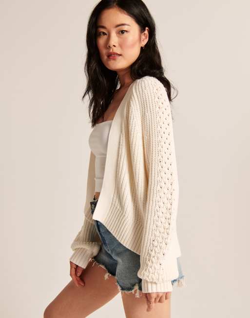 Abercrombie & Fitch – Strickjacke in Creme , 3 von 4