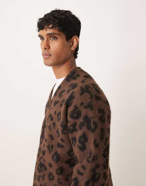 Abercrombie & Fitch - Strikket cardigan med leopardprint, 5 af 5