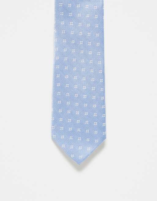 Abercrombie & Fitch - Stropdas met print in blauw