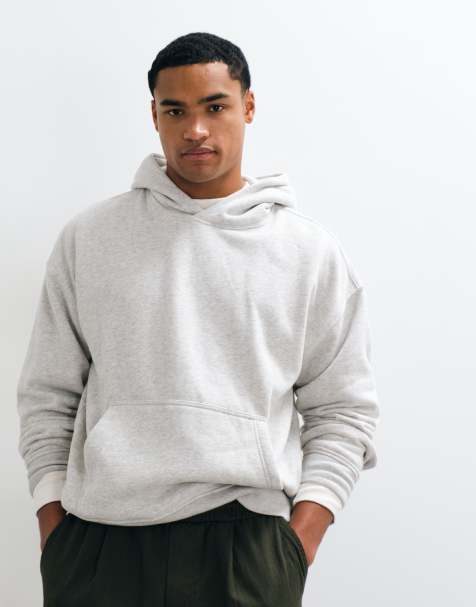 Abercrombie & Fitch sudadera con capucha esencial en gris claro - view 1