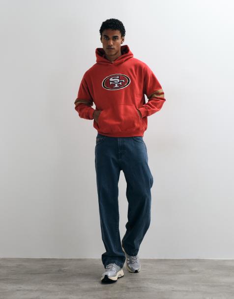 Abercrombie & Fitch - sudadera con capucha gráfica NFL 49ers en rojo - view 1