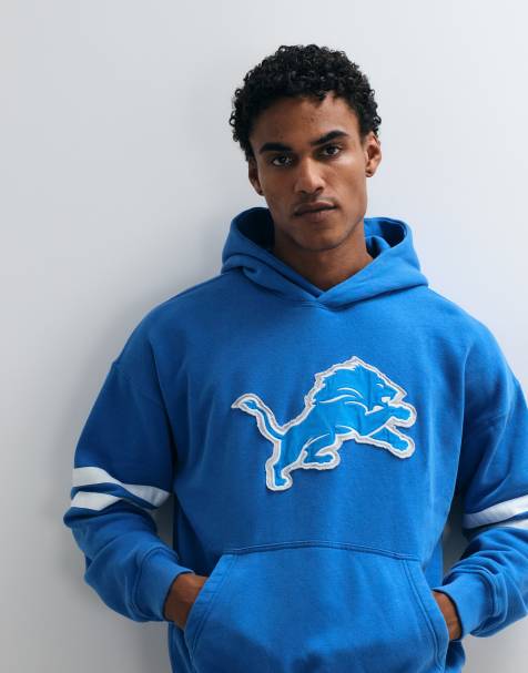 Abercrombie & Fitch - Sudadera con capucha gráfica NFL Lions en azul - view 1