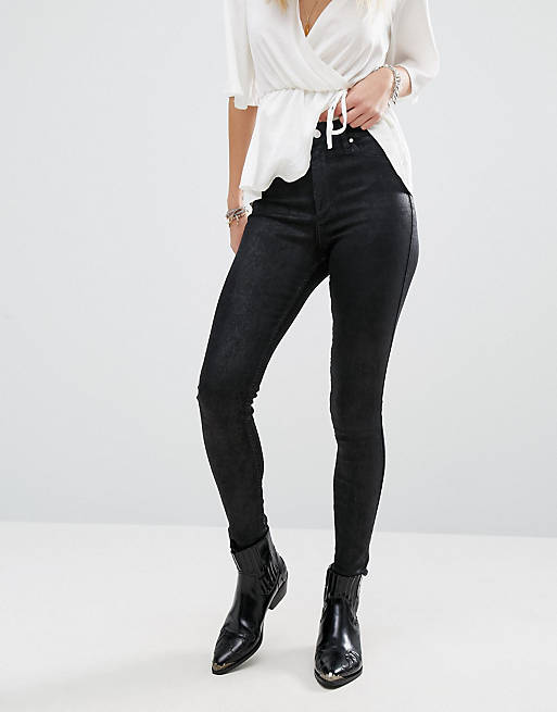 Abercrombie & Fitch Super High Rise Coated Jeans | ASOS