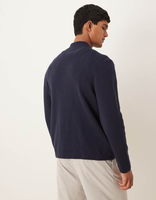 Abercrombie & Fitch - Surchemise à fermeture éclair - Bleu marine à rayures, 3 de 5
