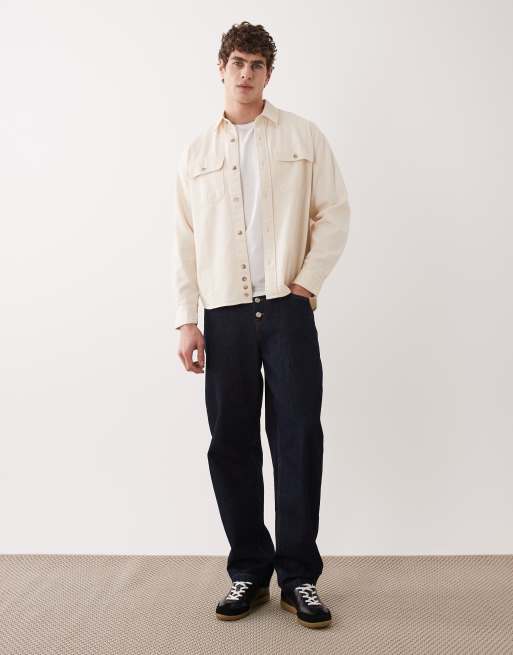 Abercrombie & Fitch - Surchemise en denim - Beige, 2 de 5