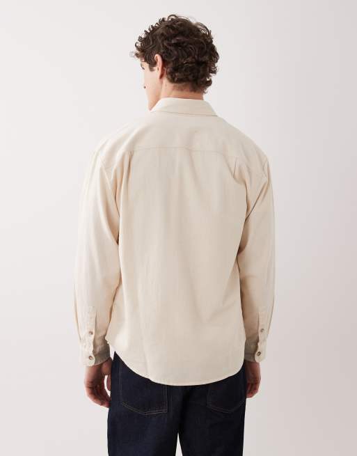 Abercrombie & Fitch - Surchemise en denim - Beige, 3 de 5