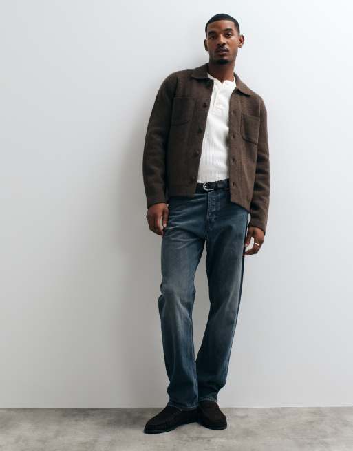 Abercrombie & Fitch surchemise oversize boutonnée marron, 3 de 5