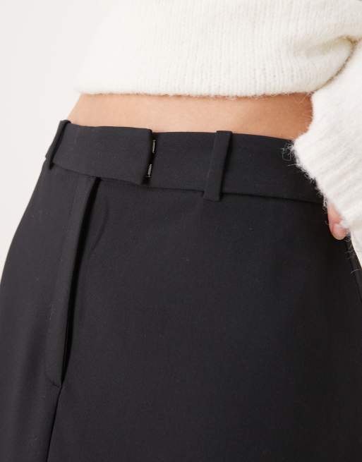 Abercrombie & Fitch – Svart, rak maxikjol, 3 av 5