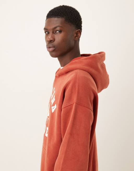 Abercrombie & Fitch - Sweat à capuche avec motif western - Rouge, 4 de 5