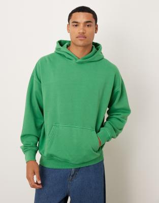 Abercrombie & Fitch - Sweat à capuche avec poche devant - Vert
