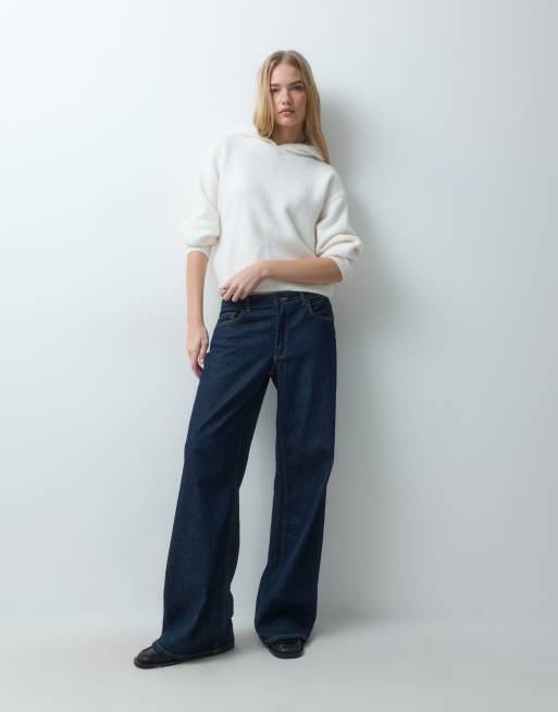 Abercrombie & Fitch sweat à capuche en maille douce couleur crème, 3 de 5