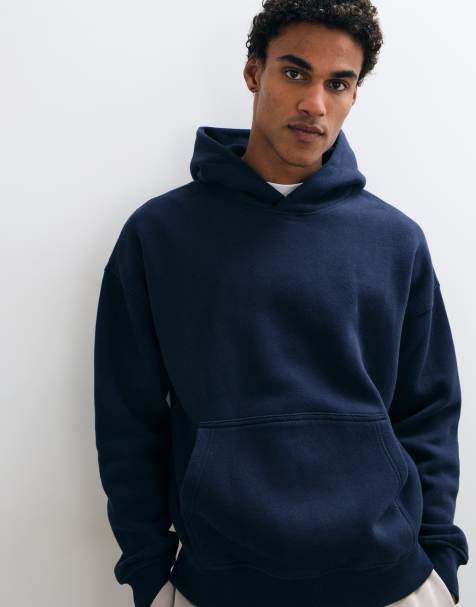 Abercrombie & Fitch sweat à capuche essentiel en bleu marine - view 1