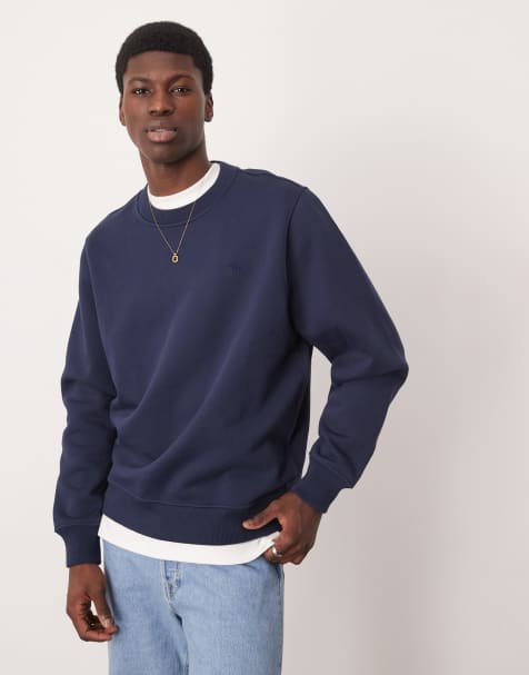 Abercrombie & Fitch - Sweat-shirt de qualité supérieure à logo texturé - Bleu marine - view 1