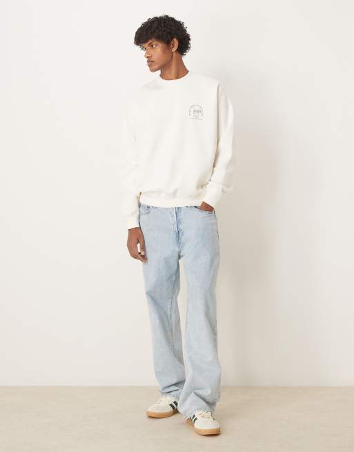 Abercrombie & Fitch – Sweatshirt in Weiß mit Rückenmotiv, 3 von 4