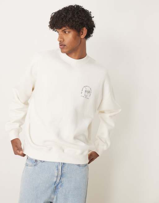 Abercrombie & Fitch – Sweatshirt in Weiß mit Rückenmotiv, 4 von 4