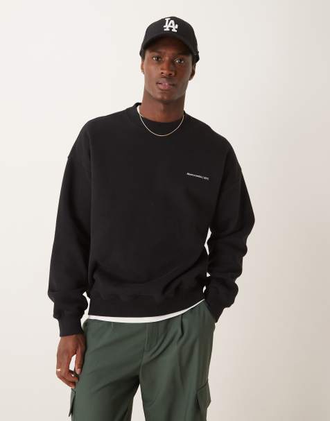Abercrombie & Fitch - Sweatshirt met tijdloos logo en ronde hals in zwart - view 1