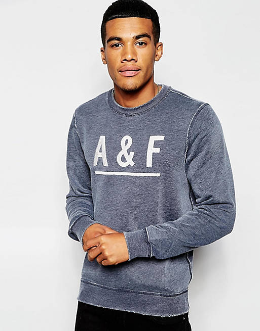Lav aftensmad beholder Betydelig Abercrombie & Fitch Sweatshirt with A&F Logo | ASOS