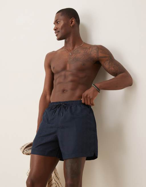 Abercrombie & Fitch swimwear 5"" short in navy, 2 of 4