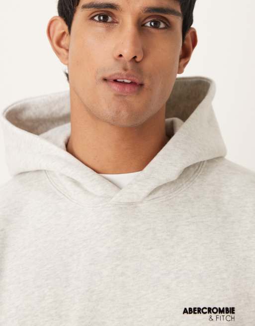 Abercrombie & Fitch – Szara bluza z kapturem i logo, 5 z 5