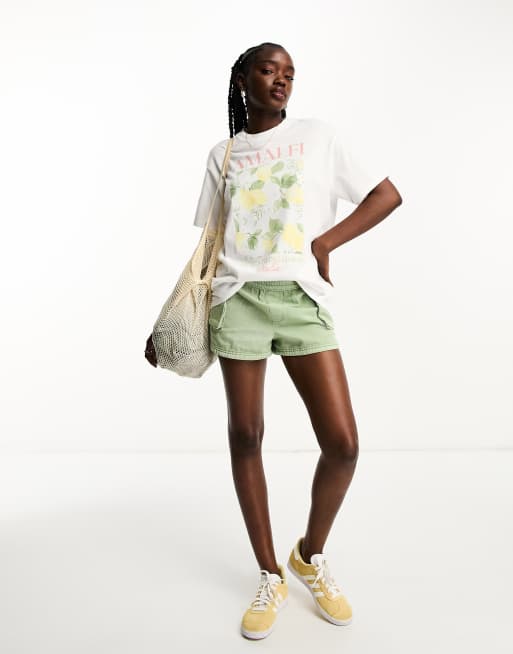 Abercrombie & Fitch - T-shirt à imprimé Amalfi - Blanc, 4 de 4