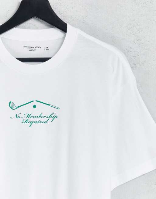 Abercrombie & Fitch - T-shirt à imprimé golf au dos - Blanc, 4 de 4