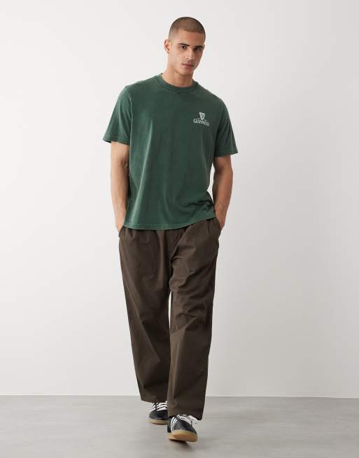 Abercrombie & Fitch - T-shirt à imprimé Guinness sur le devant - Vert, 2 de 5