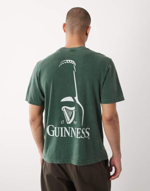 Abercrombie & Fitch - T-shirt à imprimé Guinness sur le devant - Vert, 5 de 5