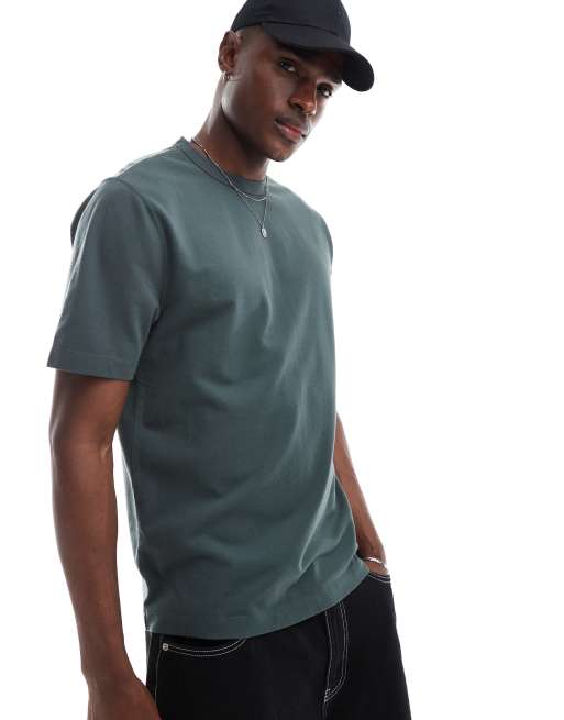 Abercrombie & Fitch - T-shirt antracite in fresco piqué