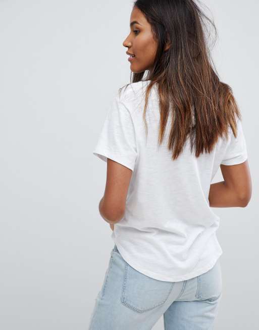 Abercrombie & Fitch - T-shirt con profondo scollo a V, 2 di 4