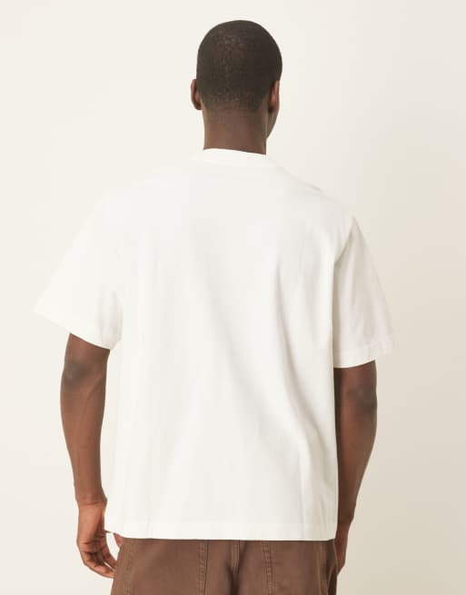Abercrombie & Fitch - T-shirt de qualité supérieure à logo - Blanc, 4 de 4