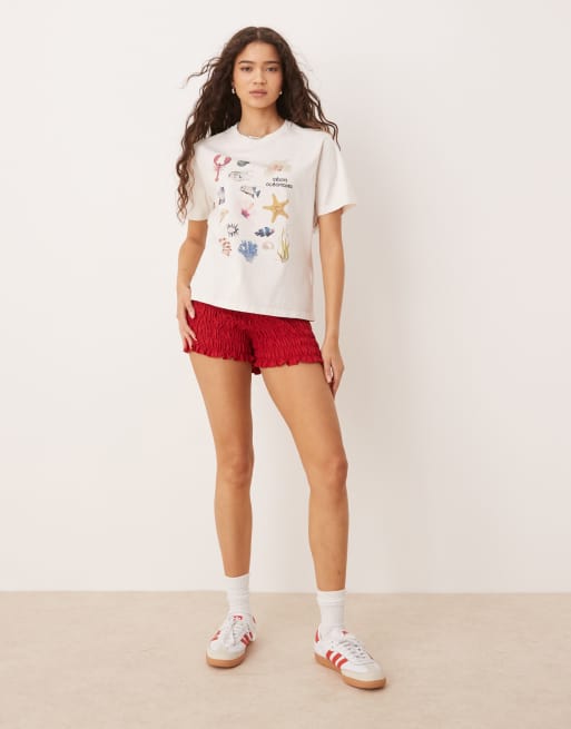 Abercrombie & Fitch - T-shirt décontracté avec détails marins - Blanc, 3 de 4