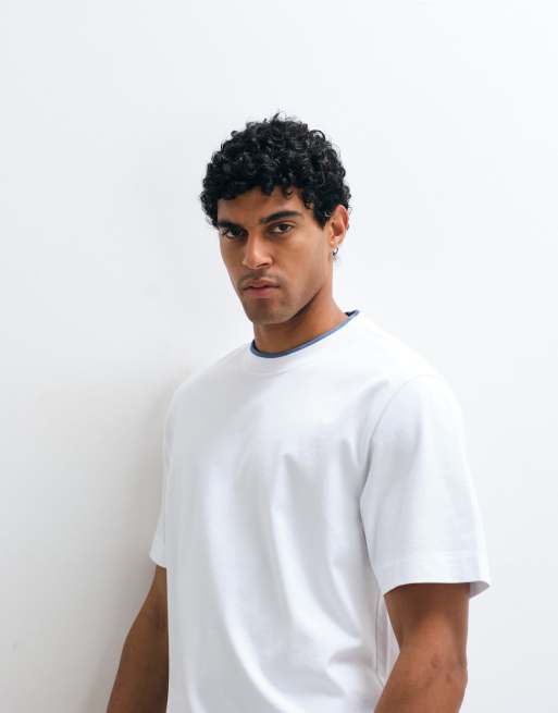 Abercrombie & Fitch - T-shirt épais de qualité supérieure - Blanc, 2 de 5