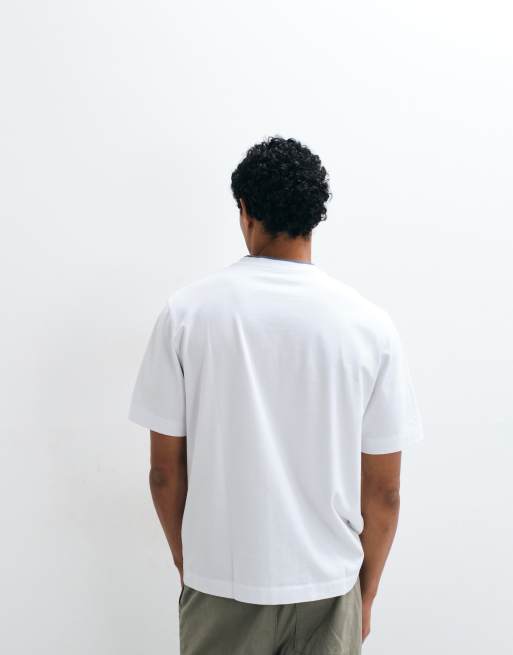 Abercrombie & Fitch - T-shirt épais de qualité supérieure - Blanc, 4 de 5
