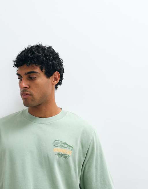 Abercrombie & Fitch – T-Shirt in Weiß mit „Guinness“-Grafik, 5 von 5