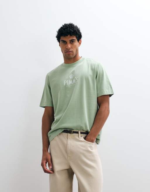 Abercrombie & Fitch – T-Shirt in Weiß mit „Pimm's“-Grafik, 3 von 5