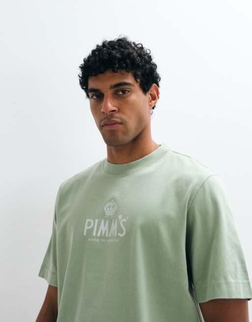 Abercrombie & Fitch – T-Shirt in Weiß mit „Pimm's“-Grafik, 5 von 5