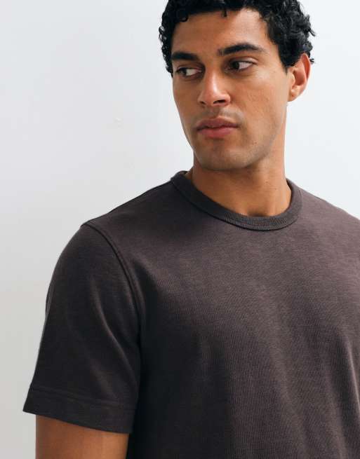 Abercrombie & Fitch t-shirt manches courtes épais marron, 2 de 5