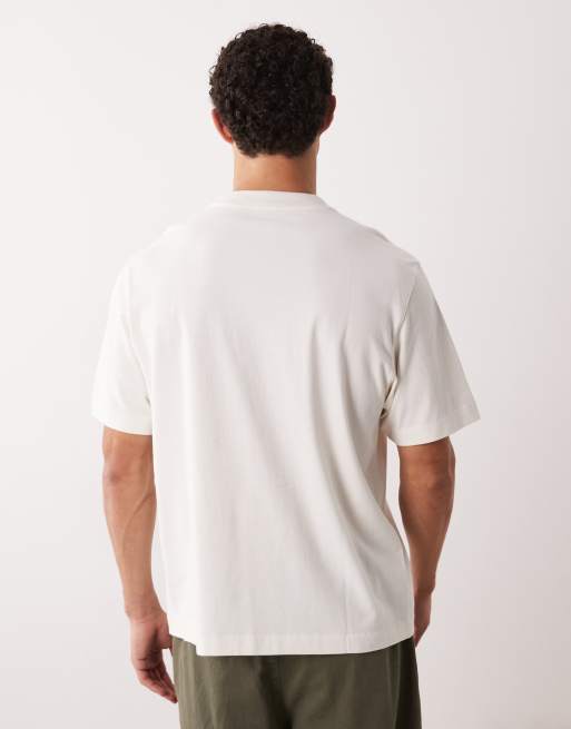 Abercrombie & Fitch – T-Shirt mit Logo-Aufnäher in Weiß, 3 von 5