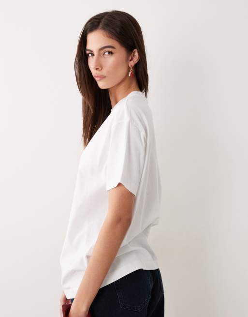 Abercrombie & Fitch - T-shirt oversize à imprimé « Lisbon » - Blanc, 4 de 4