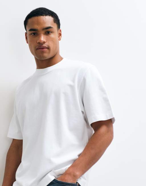 Abercrombie & Fitch t-shirt oversize épais blanc, 4 de 10