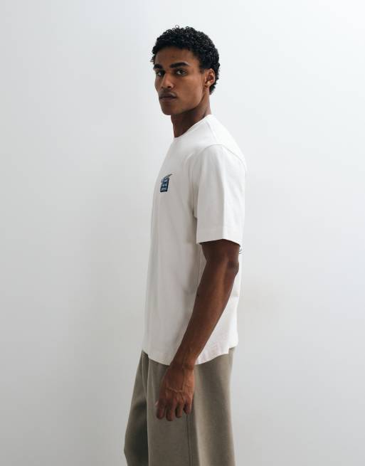Abercrombie & Fitch t-shirt premium épais avec motif blanc, 5 de 5